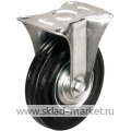 Серия 901 - неповоротные колеса, черная резина, сталь